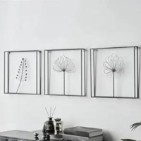 Iron Flower Frame Set  Of 3