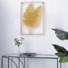 Gold Metal Wall Decor Set of 2 Leaf
