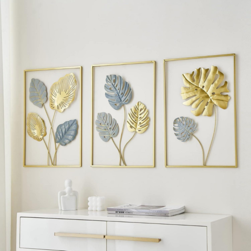 Golden Leaf Wall Stickers Decor