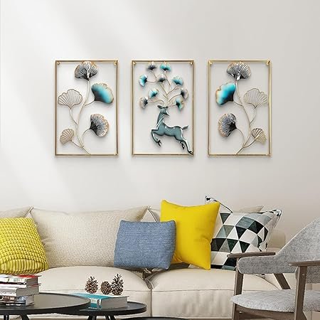 Iron Deer Frame Set Of  3