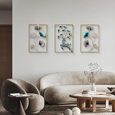 Iron Deer Frame Set Of  3