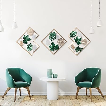 Iron Flower Frame Set  Of 2