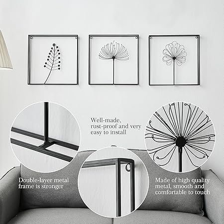 81q69glg8zL._SY450_.jpg Iron Flower Frame Set Of 3