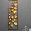 Iron Wall Sculptures Gold Metal Leaf
