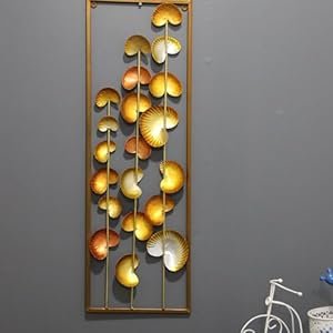 Iron Wall Sculptures Gold Metal Leaf