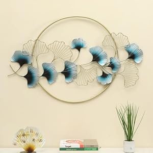 Metal Abstract Leaf Frame Wall Art