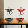 Metal Tealight Ganesha Candle Dhoop Holder