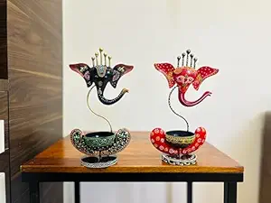 Metal Tealight Ganesha Candle Dhoop Holder