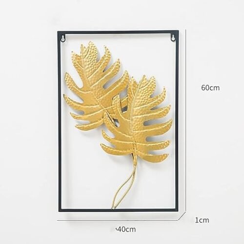 Metal Wall Decor Frame Leaf