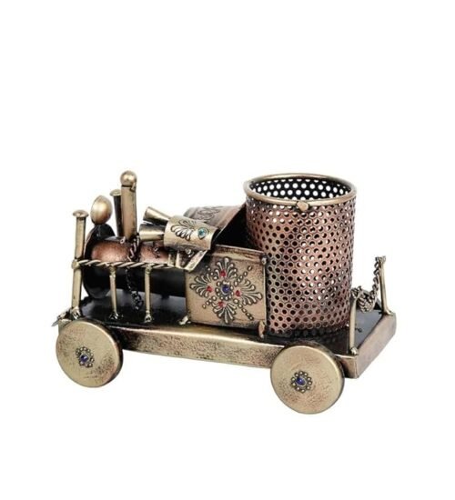 Metal Train Engine Pen Pencil Stand Holder,Table/Desk Organizer for Home & Office (Design -2)
