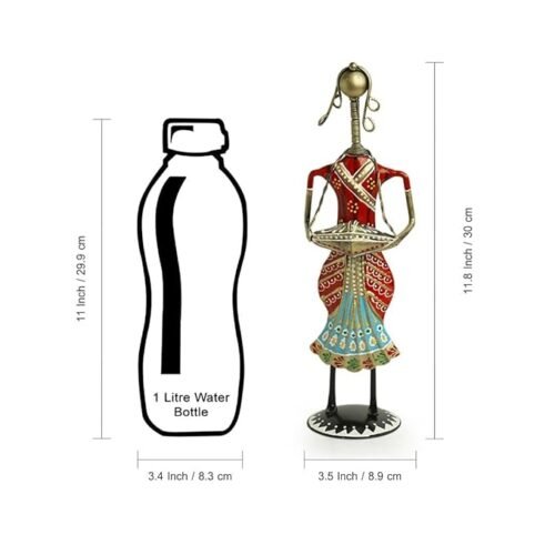 51EXSLK8TGL._SX679_ Metal Dancing Lady Decorative Table Decor