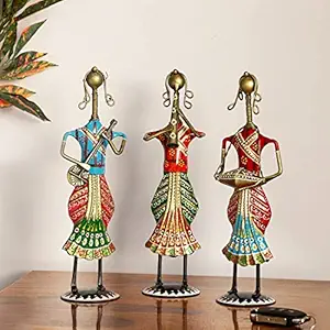 Metal Dancing Lady Decorative Table Decor