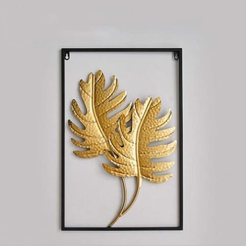 Metal Wall Decor Frame Leaf