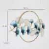 Metal Abstract Leaf Frame Wall Art