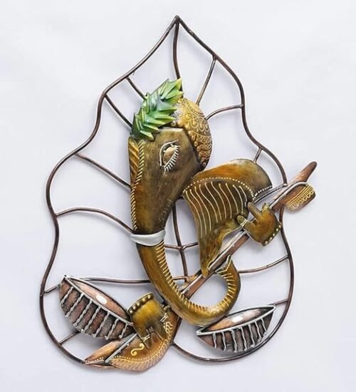 Metal Pan Vinayak Ganesh Decorative Wall Art