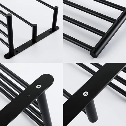 61CZllAwQEL._SX679_ Towel Rack for Bathroom Organization Bathroom Accessories and Style Wall Mount Shelf Organizer with Space-Saving, Durable (24 Inch Matte Black)