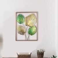 Gold Modern 4 Leaf Iron Wall Decor