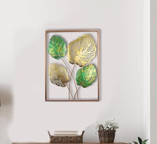 Gold Modern 4 Leaf Iron Wall Decor