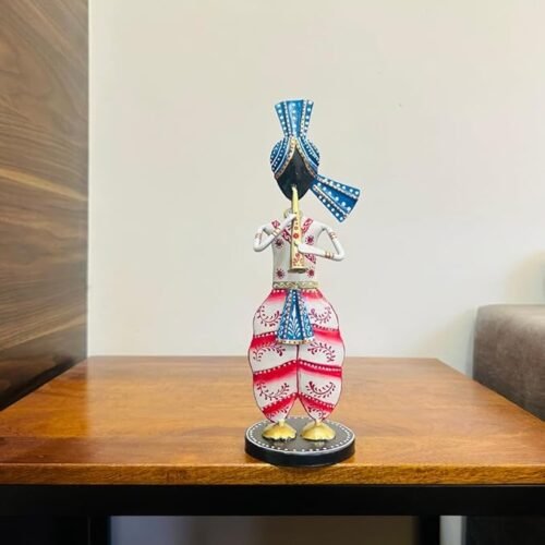 Metal Musician Sardar Big Set of 2 Decorative Showpiece Table Decor