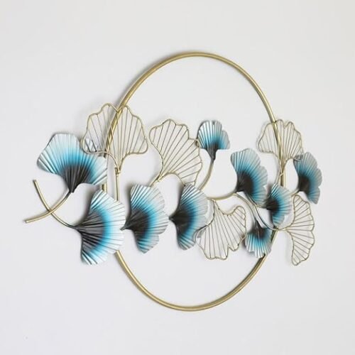 Metal Abstract Leaf Frame Wall Art