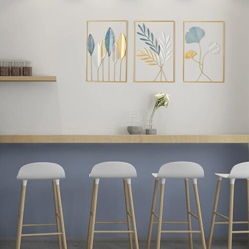 Brass Design Studio Gold Metal Wall Decor Leaf