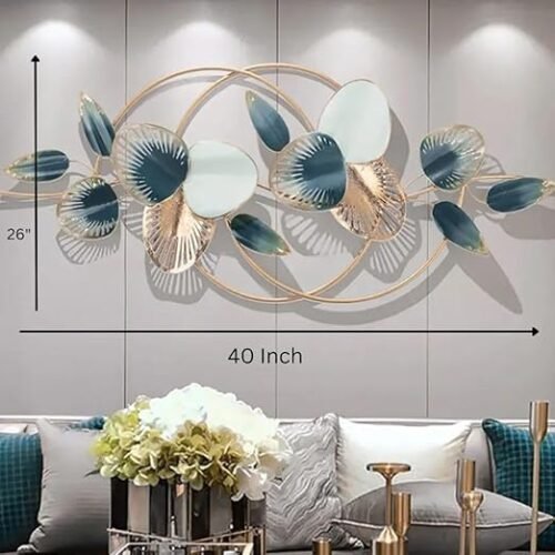 61n5VXs3dkL._SX522_ Metal Modern Flower Leaf Wall Art