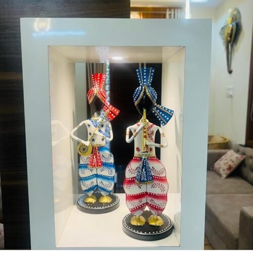 Metal Rajasthani Safa Sardar Musicians Item showpiece Decorative Items for Home