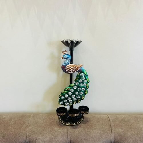 61uGNHzVT5L._SX679_ (1) Metal Antique Peacock T Light Candle