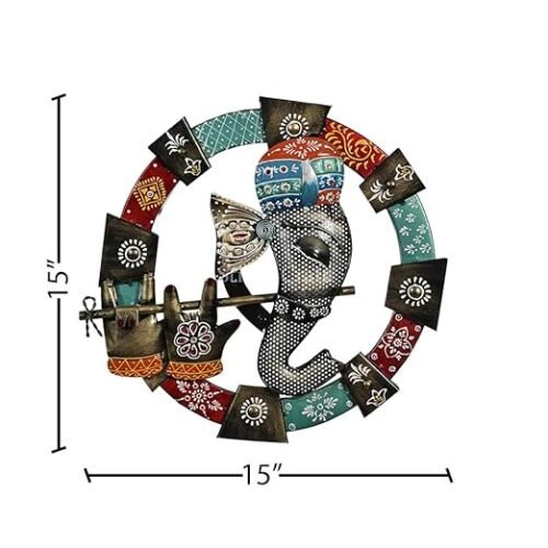 Metal Wall Decor Ganesha Frame For Home