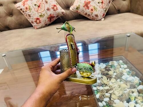 Metal Pen Stand Pencil Holder Decorative Metal Bullet Shape Pen Stand