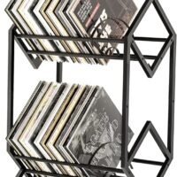 710B9mo539L._SY879_ Framing Hub Black File Organizer Iron 2 Tier Desktop Storage Book Rack Bookshelf Magazine Newspaper Holder Art Desktop Organizer Rac