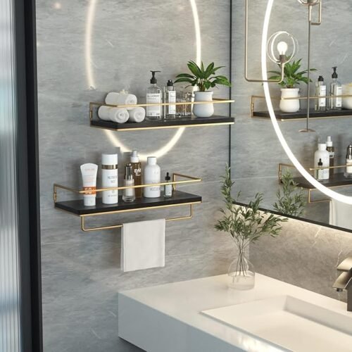 STREET CRAFT 3 Pieces Black Metal Flower Wall Art Decor, Flowers Theme Wall Hanging Decor, Minimalist Plant Wall Decorations for Living Room Kitchen Bathroom Bedroom Office