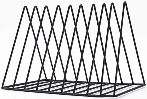 Triangle Iron Desktop Storage Book Rack