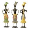 Metal Dancing Lady Showpiece Table Decor