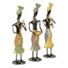 Metal Dancing Lady Showpiece Table Decor