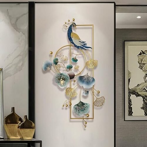 Mroinss Creative 3D Peacock Metal Wall Art