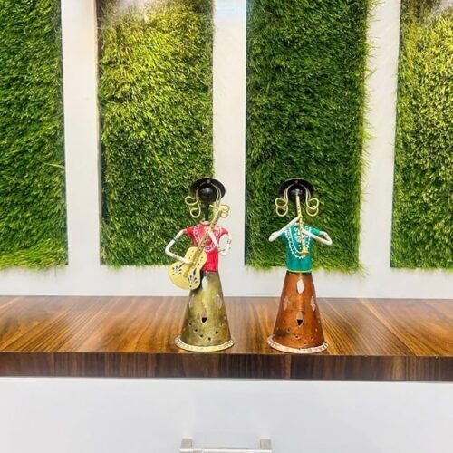 71BNjZA8lEL._SX679_ Metal Musician Lady Playing Guitar Set of 2 Decorative Showpiece Table Decor