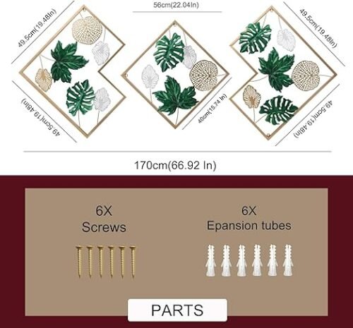71HNZRyk5lL._SX522_ Metal Modern Abstract Figures Wall Frame