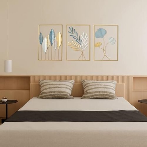 Brass Design Studio Gold Metal Wall Decor Leaf