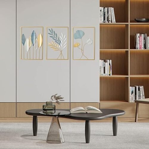 Brass Design Studio Gold Metal Wall Decor Leaf