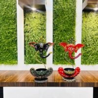 Metal Tealight Ganesha Candle Dhoop Holder