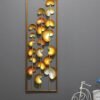 Iron Wall Sculptures Gold Metal Leaf