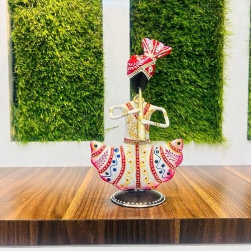 Metal Rajasthani Sardar Musicians Item showpiece Decorative Items for Home