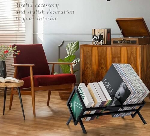 Framing Hub Black File Organizer Iron Desktop Storage Book Rack Bookshelf Magazine Newspaper Holder Art Desktop Organizer Rack