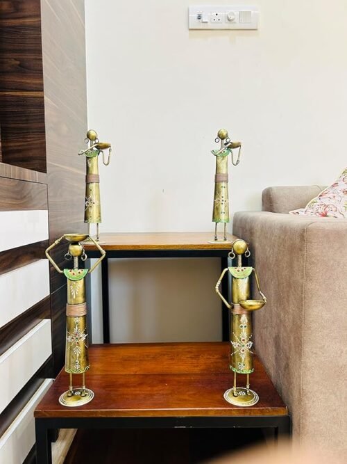 Metal Multicolor Rajasthani Decorative Musician