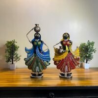 Metal Dancing Lady Decorative Table Decor