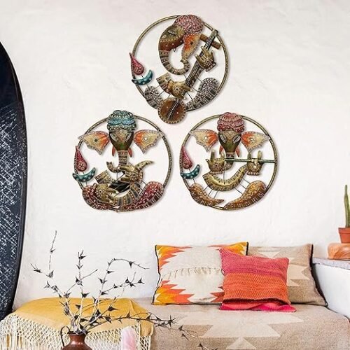 Ganesha Beautiful Ganesha Musician Wall Frame