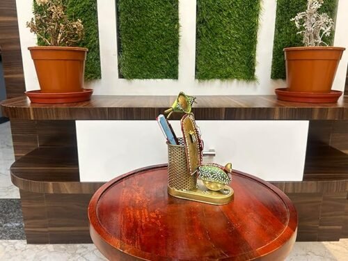 Metal Pen Stand Pencil Holder Decorative Metal Bullet Shape Pen Stand