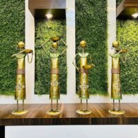 Metal Multicolor Rajasthani Decorative Musician