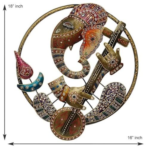 Ganesha Beautiful Ganesha Musician Wall Frame